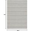 imageMartha Stewart x SAFAVIEH Area Rug Collection  8 x 10 Taupe amp Beige Cotton Ideal for Living Room Bedroom Office Dining Space MSR412EGreenIvory