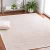 imageMartha Stewart x SAFAVIEH Area Rug Collection  8 x 10 Taupe amp Beige Cotton Ideal for Living Room Bedroom Office Dining Space MSR412EPinkIvory