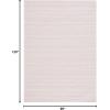 imageMartha Stewart x SAFAVIEH Area Rug Collection  8 x 10 Taupe amp Beige Cotton Ideal for Living Room Bedroom Office Dining Space MSR412EPinkIvory