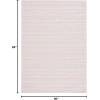 imageMartha Stewart x SAFAVIEH Area Rug Collection  8 x 10 Taupe amp Beige Cotton Ideal for Living Room Bedroom Office Dining Space MSR412EPinkIvory