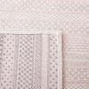 imageMartha Stewart x SAFAVIEH Area Rug Collection  8 x 10 Taupe amp Beige Cotton Ideal for Living Room Bedroom Office Dining Space MSR412EPinkIvory