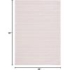 imageMartha Stewart x SAFAVIEH Area Rug Collection  8 x 10 Taupe amp Beige Cotton Ideal for Living Room Bedroom Office Dining Space MSR412EPinkIvory