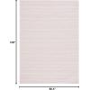 imageMartha Stewart x SAFAVIEH Area Rug Collection  8 x 10 Taupe amp Beige Cotton Ideal for Living Room Bedroom Office Dining Space MSR412EPinkIvory
