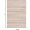 imageMartha Stewart x SAFAVIEH Area Rug Collection  8 x 10 Taupe amp Beige Cotton Ideal for Living Room Bedroom Office Dining Space MSR412ETaupeBeige