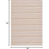 imageMartha Stewart x SAFAVIEH Area Rug Collection  8 x 10 Taupe amp Beige Cotton Ideal for Living Room Bedroom Office Dining Space MSR412ETaupeBeige