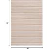 imageMartha Stewart x SAFAVIEH Area Rug Collection  8 x 10 Taupe amp Beige Cotton Ideal for Living Room Bedroom Office Dining Space MSR412ETaupeBeige