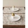 imageMartha by Martha Stewart  Chilewich Lemon Leaves Round Woven Placemats  15 Dining Table Mats  Reusable StainResistant IndoorOutdoor Tabletop Protection  Steel WoolSteel Wool