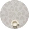 imageMartha by Martha Stewart  Chilewich Lemon Leaves Round Woven Placemats  15 Dining Table Mats  Reusable StainResistant IndoorOutdoor Tabletop Protection  Steel WoolSteel Wool