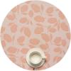imageMartha by Martha Stewart  Chilewich Lemon Leaves Round Woven Placemats  15 Dining Table Mats  Reusable StainResistant IndoorOutdoor Tabletop Protection  Steel WoolMarigold