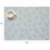 imageMartha by Martha Stewart  Chilewich Lemon Leaves Round Woven Placemats  15 Dining Table Mats  Reusable StainResistant IndoorOutdoor Tabletop Protection  Steel WoolRobins Egg