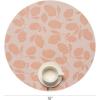 imageMartha by Martha Stewart  Chilewich Lemon Leaves Round Woven Placemats  15 Dining Table Mats  Reusable StainResistant IndoorOutdoor Tabletop Protection  Steel WoolMarigold