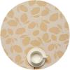 imageMartha by Martha Stewart  Chilewich Lemon Leaves Round Woven Placemats  15 Dining Table Mats  Reusable StainResistant IndoorOutdoor Tabletop Protection  Steel WoolGoldenrod