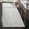 imageMartha Stewart x SAFAVIEH Area Rug Collection  8 x 10 Blue amp Ivory Handmade Wool Ideal for Living Room Bedroom Office Dining Space MSR3513BBlueIvory