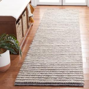 imageMartha Stewart x SAFAVIEH Area Rug Collection  8 x 10 Ivory amp Beige Handmade Wool Ideal for Living Room Bedroom Office Dining Space MSR9650BIvoryDark Brown