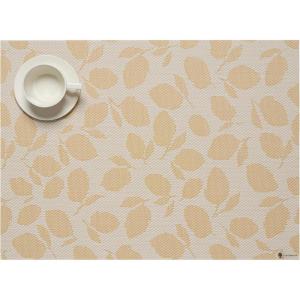 imageMartha by Martha Stewart  Chilewich Lemon Leaves Round Woven Placemats  15 Dining Table Mats  Reusable StainResistant IndoorOutdoor Tabletop Protection  Steel WoolGoldenrod