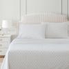 imageMartha Stewart  Queen Size Sheet Set Crisp amp Tailored Sheets with a Smooth Cotton Percale Feel  Striped Bed Sheets with Matching Pillowcases amp Fitted Sheet Leaf Stripe PinkLeaf Trellis Beige