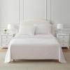 imageMartha Stewart  Queen Size Sheet Set Crisp amp Tailored Sheets with a Smooth Cotton Percale Feel  Striped Bed Sheets with Matching Pillowcases amp Fitted Sheet Leaf Stripe PinkPolka Dot Pink