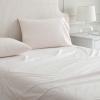 imageMartha Stewart  Queen Size Sheet Set Crisp amp Tailored Sheets with a Smooth Cotton Percale Feel  Striped Bed Sheets with Matching Pillowcases amp Fitted Sheet Leaf Stripe PinkTicking Stripe Pink