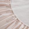 imageMartha Stewart  Queen Size Sheet Set Crisp amp Tailored Sheets with a Smooth Cotton Percale Feel  Striped Bed Sheets with Matching Pillowcases amp Fitted Sheet Leaf Stripe PinkSmall Gingham Pink