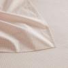 imageMartha Stewart  Queen Size Sheet Set Crisp amp Tailored Sheets with a Smooth Cotton Percale Feel  Striped Bed Sheets with Matching Pillowcases amp Fitted Sheet Leaf Stripe PinkSmall Gingham Pink