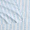 imageMartha Stewart  Queen Size Sheet Set Crisp amp Tailored Sheets with a Smooth Cotton Percale Feel  Striped Bed Sheets with Matching Pillowcases amp Fitted Sheet Leaf Stripe PinkLeaf Stripe Blue