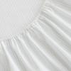 imageMartha Stewart  Queen Size Sheet Set Crisp amp Tailored Sheets with a Smooth Cotton Percale Feel  Striped Bed Sheets with Matching Pillowcases amp Fitted Sheet Leaf Stripe PinkDottie Stripe Green
