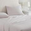 imageMartha Stewart  Queen Size Sheet Set Crisp amp Tailored Sheets with a Smooth Cotton Percale Feel  Striped Bed Sheets with Matching Pillowcases amp Fitted Sheet Leaf Stripe PinkPolka Dot Pink