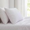imageMartha Stewart  Queen Size Sheet Set Crisp amp Tailored Sheets with a Smooth Cotton Percale Feel  Striped Bed Sheets with Matching Pillowcases amp Fitted Sheet Leaf Stripe PinkFloral Stripe Pink