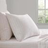 imageMartha Stewart  Queen Size Sheet Set Crisp amp Tailored Sheets with a Smooth Cotton Percale Feel  Striped Bed Sheets with Matching Pillowcases amp Fitted Sheet Leaf Stripe PinkDitsy Vine Pink