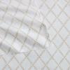 imageMartha Stewart  Queen Size Sheet Set Crisp amp Tailored Sheets with a Smooth Cotton Percale Feel  Striped Bed Sheets with Matching Pillowcases amp Fitted Sheet Leaf Stripe PinkLeaf Trellis Beige