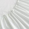 imageMartha Stewart  Queen Size Sheet Set Crisp amp Tailored Sheets with a Smooth Cotton Percale Feel  Striped Bed Sheets with Matching Pillowcases amp Fitted Sheet Leaf Stripe PinkTicking Stripe Green