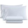 imageMartha Stewart  Queen Size Sheet Set Crisp amp Tailored Sheets with a Smooth Cotton Percale Feel  Striped Bed Sheets with Matching Pillowcases amp Fitted Sheet Leaf Stripe PinkPolka Dot Blue