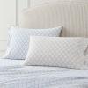 imageMartha Stewart  Queen Size Sheet Set Crisp amp Tailored Sheets with a Smooth Cotton Percale Feel  Striped Bed Sheets with Matching Pillowcases amp Fitted Sheet Leaf Stripe PinkLeaf Trellis Beige