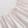imageMartha Stewart  Queen Size Sheet Set Crisp amp Tailored Sheets with a Smooth Cotton Percale Feel  Striped Bed Sheets with Matching Pillowcases amp Fitted Sheet Leaf Stripe PinkTicking Stripe Pink