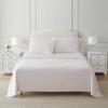 imageMartha Stewart  Queen Size Sheet Set Crisp amp Tailored Sheets with a Smooth Cotton Percale Feel  Striped Bed Sheets with Matching Pillowcases amp Fitted Sheet Leaf Stripe PinkPolka Dot Pink