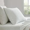 imageMartha Stewart  Queen Size Sheet Set Crisp amp Tailored Sheets with a Smooth Cotton Percale Feel  Striped Bed Sheets with Matching Pillowcases amp Fitted Sheet Leaf Stripe PinkDitsy Vine Green