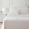 imageMartha Stewart  Queen Size Sheet Set Crisp amp Tailored Sheets with a Smooth Cotton Percale Feel  Striped Bed Sheets with Matching Pillowcases amp Fitted Sheet Leaf Stripe PinkPolka Dot Pink