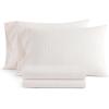 imageMartha Stewart  Queen Size Sheet Set Crisp amp Tailored Sheets with a Smooth Cotton Percale Feel  Striped Bed Sheets with Matching Pillowcases amp Fitted Sheet Leaf Stripe PinkTicking Stripe Pink