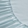 imageMartha Stewart  Queen Size Sheet Set Crisp amp Tailored Sheets with a Smooth Cotton Percale Feel  Striped Bed Sheets with Matching Pillowcases amp Fitted Sheet Leaf Stripe PinkSmall Gingham Blue