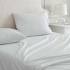 imageMartha Stewart  Queen Size Sheet Set Crisp amp Tailored Sheets with a Smooth Cotton Percale Feel  Striped Bed Sheets with Matching Pillowcases amp Fitted Sheet Leaf Stripe PinkDottie Stripe Green
