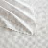 imageMartha Stewart  Queen Size Sheet Set Crisp amp Tailored Sheets with a Smooth Cotton Percale Feel  Striped Bed Sheets with Matching Pillowcases amp Fitted Sheet Leaf Stripe PinkGingham Beige