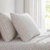 imageMartha Stewart  Queen Size Sheet Set Crisp amp Tailored Sheets with a Smooth Cotton Percale Feel  Striped Bed Sheets with Matching Pillowcases amp Fitted Sheet Leaf Stripe PinkKennedy Floral Pink