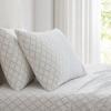 imageMartha Stewart  Queen Size Sheet Set Crisp amp Tailored Sheets with a Smooth Cotton Percale Feel  Striped Bed Sheets with Matching Pillowcases amp Fitted Sheet Leaf Stripe PinkLeaf Trellis Beige