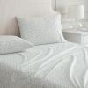 imageMartha Stewart  Queen Size Sheet Set Crisp amp Tailored Sheets with a Smooth Cotton Percale Feel  Striped Bed Sheets with Matching Pillowcases amp Fitted Sheet Leaf Stripe PinkKennedy Floral Green