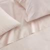 imageMartha Stewart  Queen Size Sheet Set Crisp amp Tailored Sheets with a Smooth Cotton Percale Feel  Striped Bed Sheets with Matching Pillowcases amp Fitted Sheet Leaf Stripe PinkSmall Gingham Pink
