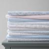 imageMartha Stewart  Queen Size Sheet Set Crisp amp Tailored Sheets with a Smooth Cotton Percale Feel  Striped Bed Sheets with Matching Pillowcases amp Fitted Sheet Leaf Stripe PinkDitsy Vine Green