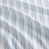 imageMartha Stewart  Queen Size Sheet Set Crisp amp Tailored Sheets with a Smooth Cotton Percale Feel  Striped Bed Sheets with Matching Pillowcases amp Fitted Sheet Leaf Stripe PinkFrancesca Stripe Blue