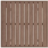 image:imageMartha Stewart Bedford 3 Piece Bar Height Indoor Outdoor Aluminum Patio Set 355 Square Slat Top Table 2 Stools Gray Brushed Woodgrain Finish Gray Seat CushionsBrown