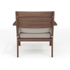 image:imageMartha Stewart Bedford IndoorOutdoor Aluminum Patio Accent Chairs with Brushed Woodgrain Finish in Brown and Cream AllWeather Cushions Set of 2Brown