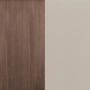 image:imageMartha Stewart Bedford IndoorOutdoor Aluminum Patio Accent Chairs with Brushed Woodgrain Finish in Brown and Cream AllWeather Cushions Set of 2Brown